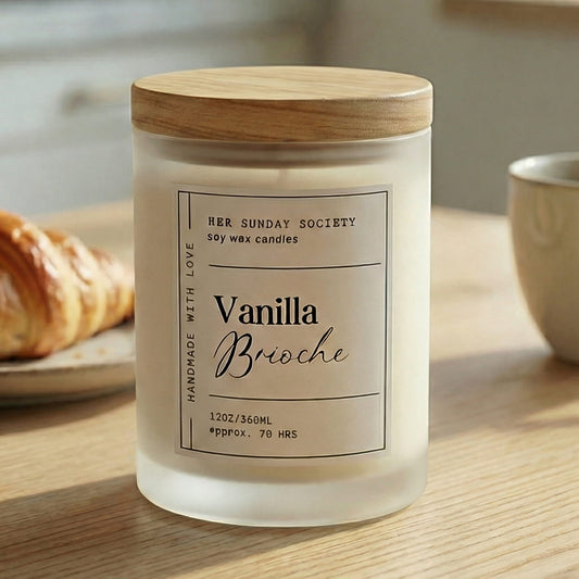 Vanilla Brioche Soy Wax Candle